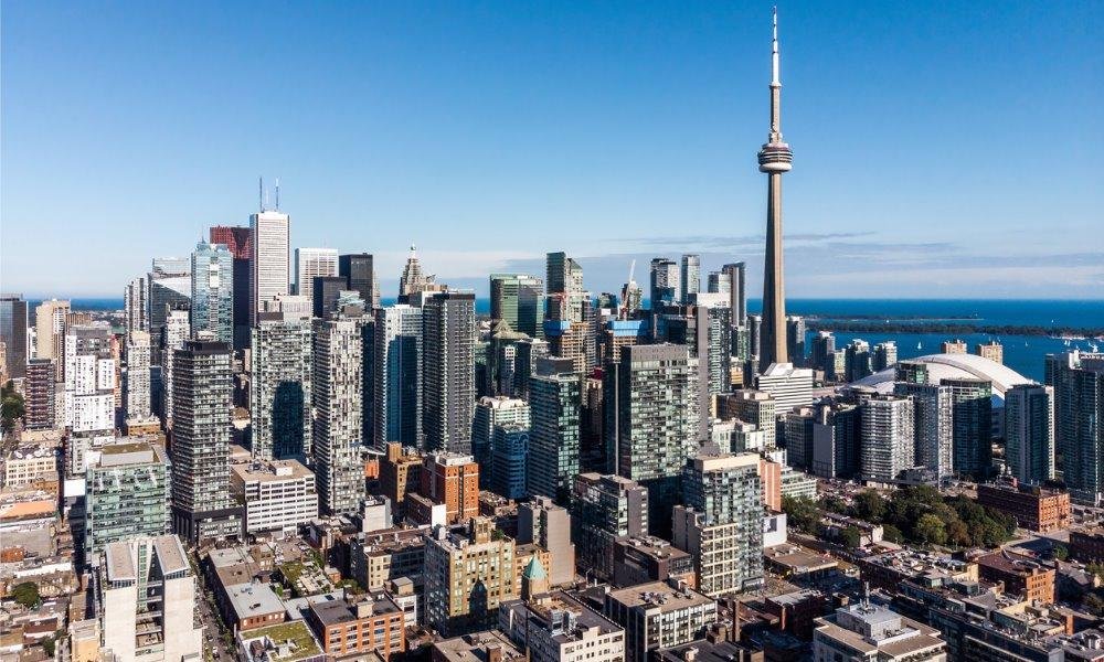 Jobs in Canada for Foreign Workers — Toronto skyline showing Canada's business district